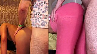 Split Screen Doggystyle Creampie Filipina Compilation