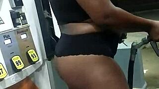 Public show with the wife in outdoor setting for exhibitionist fun