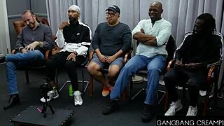 gngbangcreampie - big tittied bubble butt blonde creampied