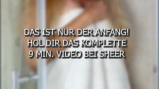 Masturbating with Hairy Milf in Shower Amelie Lei