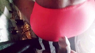 Cuckold guy can't handle his woman in a threesome