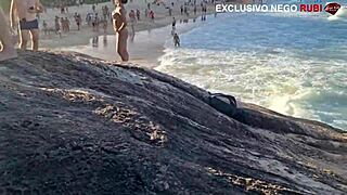 Old Cuckold Experiences Deep Humiliation as Wife Bangs Over 20 Guys on Beach