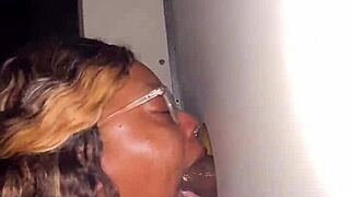 ebony bbw throats strangers bbc at the glory hole