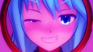 konosuba aqua hits the glory hole