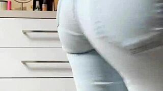 Watch This Petite Blonde Strip!