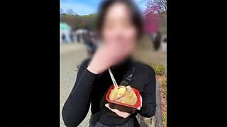 Married boss fucks junior on picnic