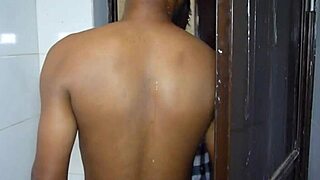 babe got caught peeping in the bathroom