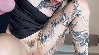 Backstage Blowjob During Anal Toys Solo With Hot Tattoo Teen 18+ - Vertical Pov