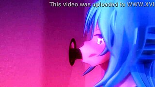 konosuba aqua hits the glory hole
