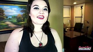 Busty Brunette Trinity's Intense Deepthroat and Pounding Passion