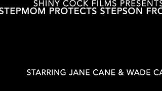 Stepmom protects stepson from bully - jane cane shiny cock films