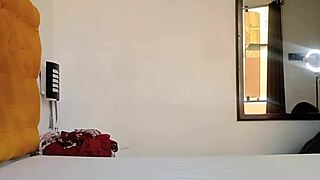 Trying on clothes while being watched leads to intimate encounter