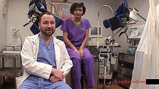 Nurse Jackie Banes Gives Tampa University Entrance Physical