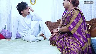 desi horny mature mom teaches young student how to fuck like a pro for first time