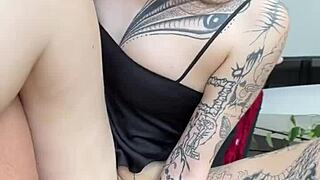 Backstage Blowjob During Anal Toys Solo With Hot Tattoo Teen 18+ - Vertical Pov