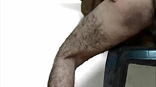 black indian maid performing tasks and moaning