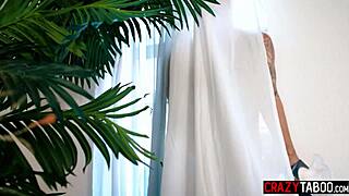 big tits blonde girl riding big dick after sucking it