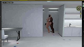 Follando a una gótica culona