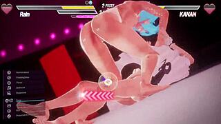 I-I can't stop fingering my lesbian lover in this anal battle