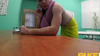 fake hospital masseuse hot wet pussy and squirting orgasms cure backache