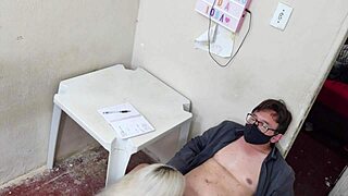 hot public school student gives her ass to teacher to get a good grade with anal creampie