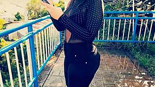 Amateur homemade video of sex for money in outdoor public setting