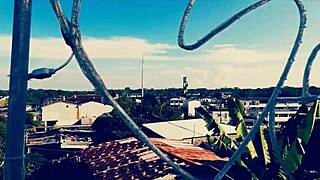 Amateur homemade video of sex for money in outdoor public setting