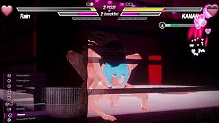 I-I can't stop fingering my lesbian lover in this anal battle