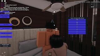 A horny encounter unfolds in roblox world