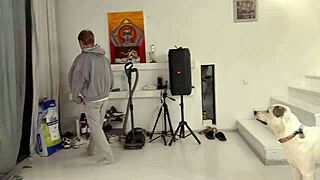 a girl invited a friend with a big dick home while the guy was not home juicy fucking and cum in mouth