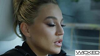 Emma Hix and Blake Blossom, those beautiful blondes, get dicked hard in a threesome