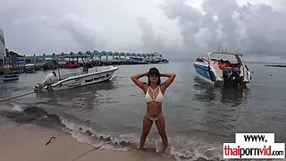 Dude Dildos And Fucks Amateur Thai Teen Girlfriend