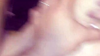 Homemade interracial quickie with muscular bodybuilder and submissive milf