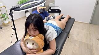 cute girl seduce her tattoo artist while horny