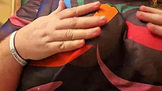 I, the horny redhead bbw secretary, accidentally flash my big natural tits and panties, oh god it's so wrong but feels good.