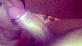 after shower mature asian couple sucks cock and fucks 😏