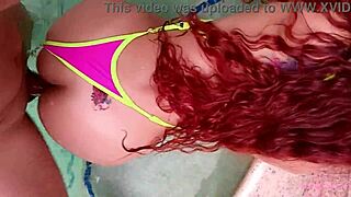 girlfriend enjoys anal sex at public pool in bikini