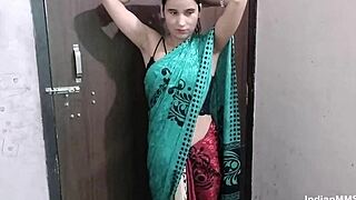 The passionate doggystyle fucking with my beautiful skinny Indian wife at home fills me with overwhelming pleasure and love.