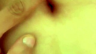 Intensely fingering this beautiful navel