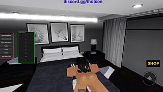 Roblox baddie becomes a cum slut