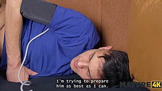 Long-Legged Nurse Revitalizes Patient With Tight Pussy Blowjob