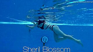 sheril blossom hot russian underwater