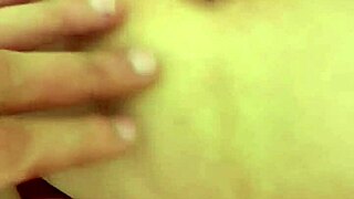 Intensely fingering this beautiful navel