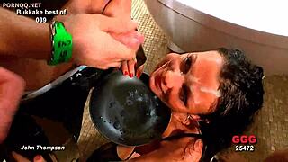Intense Bukkake Compilation With Massive Cumshots
