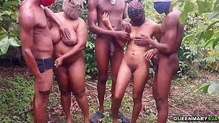 i got so horny at this real outdoor sex party, fucking wet pussies everywhere!