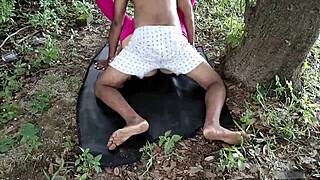 Jungle Sex With Huge Ass Neighbor In Outdoor Public Fun