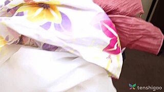 Japanese brunette aki igarashi gets pounded hard by boyfriend in kimono