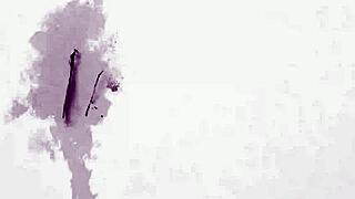 brunette babe poses in hot lingerie before stripping