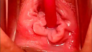 Intriguing close up filming of pink pussy as she orgasms