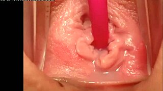 Intriguing close up filming of pink pussy as she orgasms